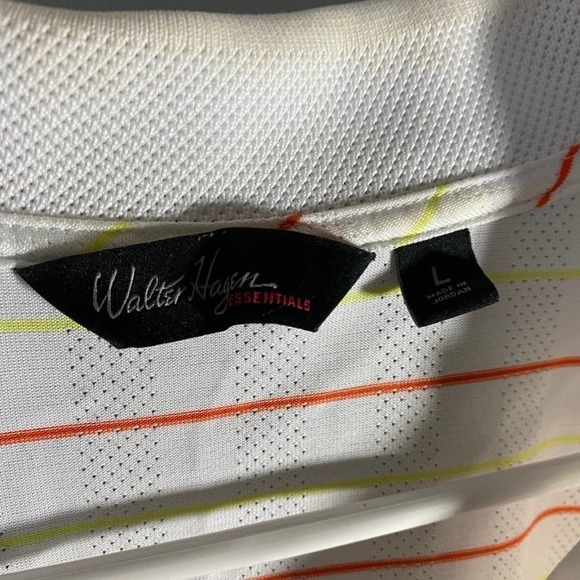 𝅺walter Hagan Striped Golf Polo Size Large - Picture 3 of 6